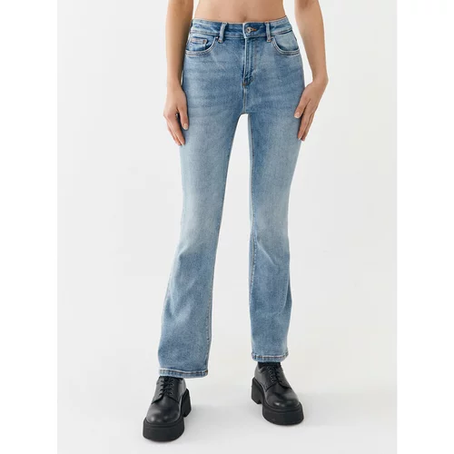 Only Jeans hlače 15244147 Modra Flared Fit
