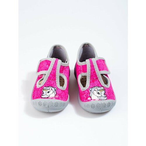 SHELOVET Slippers for a girl on velcro pink unicorn Cene