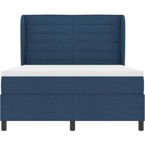Box spring krevet s madracem Plava 140 x 190 cm tkanina Slike