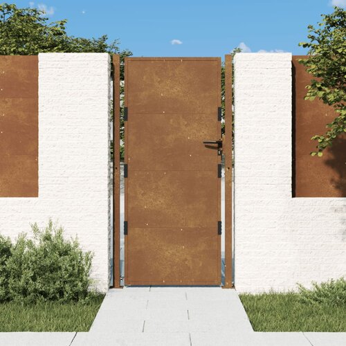 vidaXL Vrtna vrata 105x180 cm corten jeklo Cene