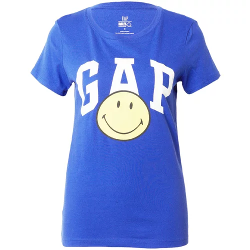 GAP Majica 'SMILEY' plava / svijetložuta / bijela