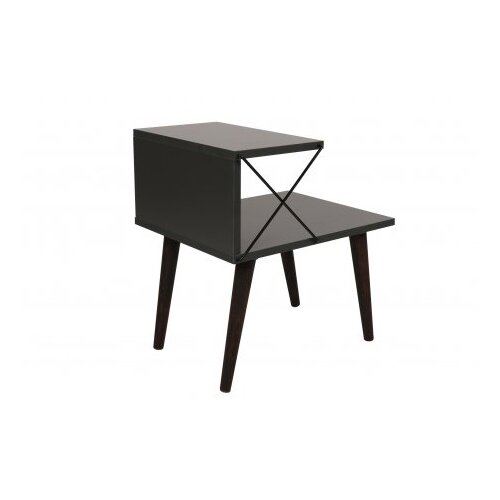 Hanah home Cross komoda u antracit boji, crna Slike