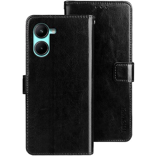 INORCO IDEWEI Za Realme C33 2023 4G/C33 4G Denarnica Crazy Horse Texture Stojalo Cover PU usnjena torbica za telefon, (22034477) Slike