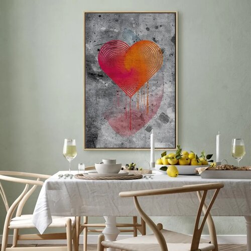 Slika - Sincere Confession (1 Part) Vertical 60x90 U prirodnom drvenom okviru Slike
