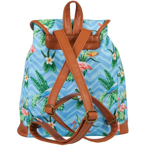 Target ruksak Retro floral blue Slike