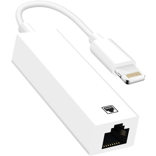 AVIZAR Ethernetni adapter RJ45 za iPhone in iPad, Plug and Play - bel, (21123558) Slike