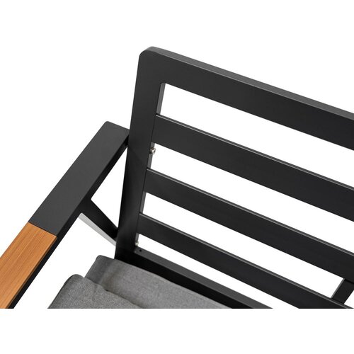  Aluminijski vrtni namje&amp;scaron;taj Sofa + dvije fotelje + stol sive boje Slike