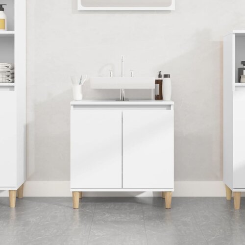 vidaXL Ormarić za umivaonik bijeli 58 x 33 x 60 cm konstruirano drvo Cijene