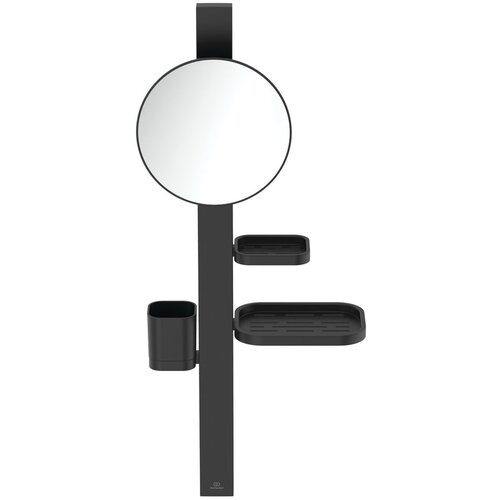 Ideal Standard Mat crna metalna zidna kupaonska polica ALU+ – Cijene