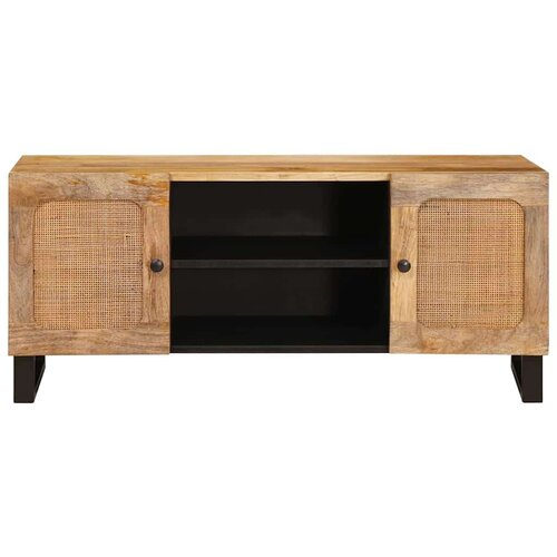  ormar s policom Smeđa 105 x 33 5 x 46 cm Čvrsto drvo manga Slike