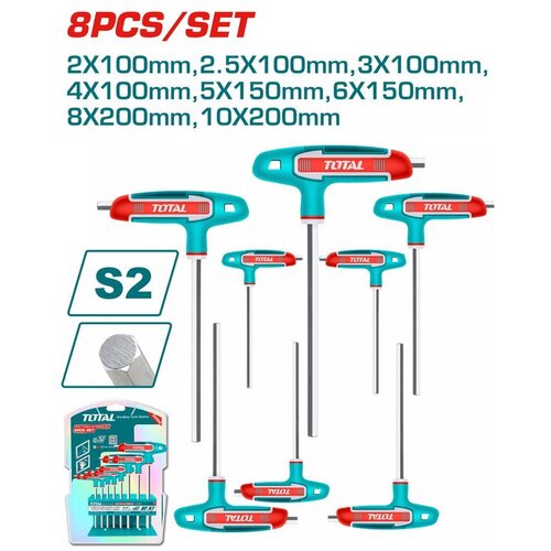 TOTAL TOOLS TOTAL 8 set inbus sa T ručkom THHW80816 Slike