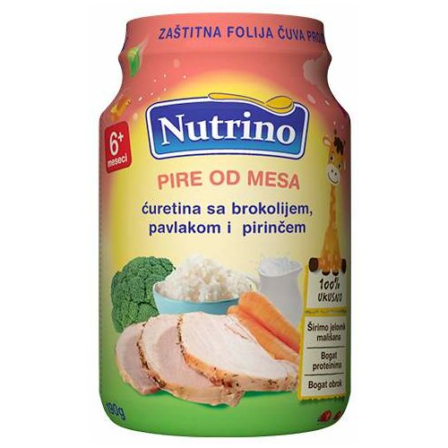 Nutrino pire od mesa sa ćuretinom, brokolijem, pavlakom i pirinčem 190 g Cene