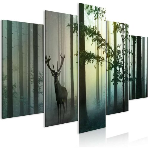  Slika - Morning (5 Parts) Wide Green 200x100 Slike