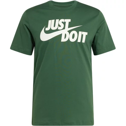 Nike Sportswear Majica 'Swoosh' zelena / bijela