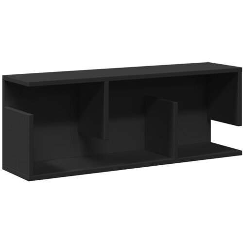 Maison Chic Stenska omarica - Zidna omarica 80x20x30 cm črna inženirski les iu957, (22063155) Slike