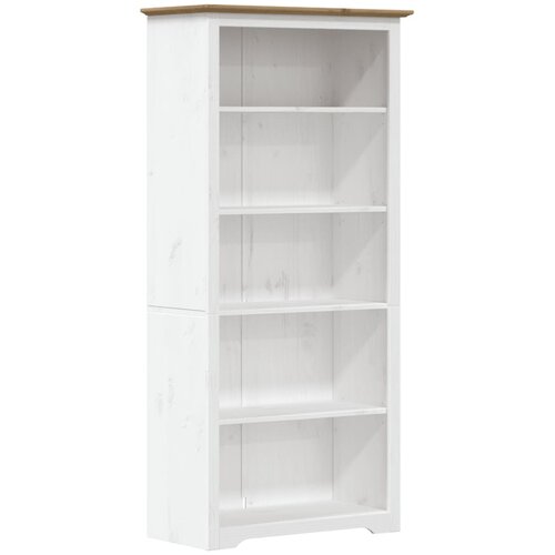 Maison Chic Knjižna omara - Knjižni regal BODO rjava 82x40x173 cm trdna borovina 5 polic, (21725044) Cene