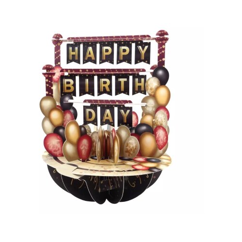 Santoro Pirouettes - Čestitka 3D - Pirouettes, Birthday Balloons Cene