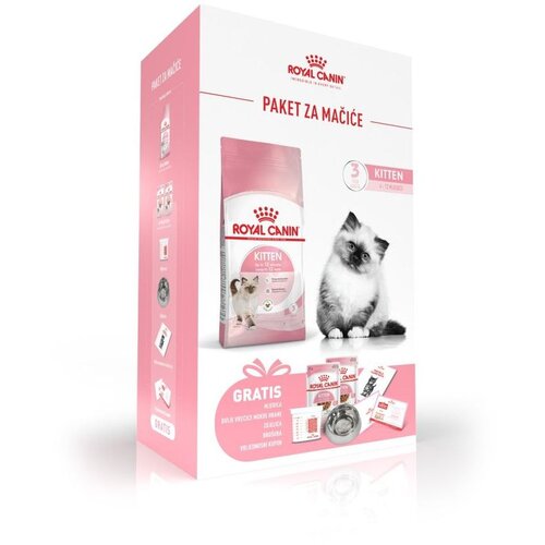 Royal Canin Paket za mačiće, 400 g suhe hrane + GRATIS zdjelica, mjerica, 2 vrećice mokre hrane i edukativna bro&amp;scaron;ura Slike