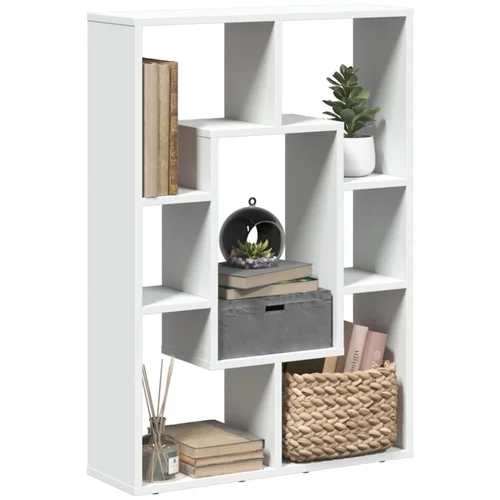 vidaXL Regal za knjige bijeli 63x20x90 cm konstruirano drvo vidaXL Regal za knjige bijeli 63x20x90 cm konstruirano drvo
