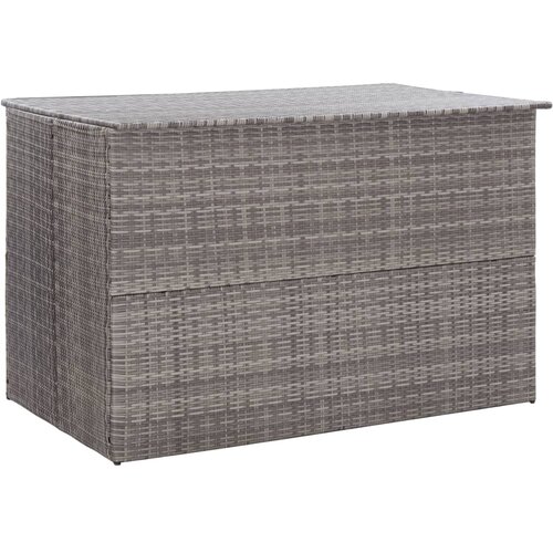 VidaXL Vrtna &amp;scaron;katla siva 150x100x100 cm poli ratan Slike