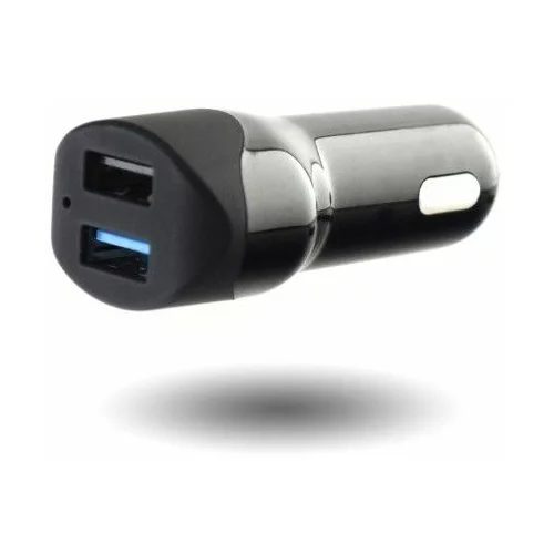 Pama AVTOPOLNILEC 12/24V UNIVERZALNI črn z dvojnim USB izhodom Quick Charge 3.0