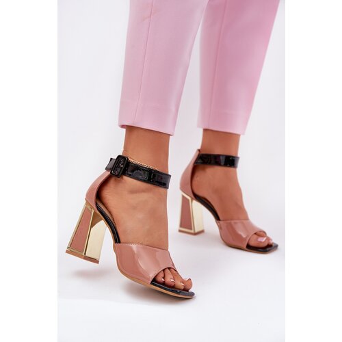 VINCEZA Lacquered Women's Sandals On Heel Cijene