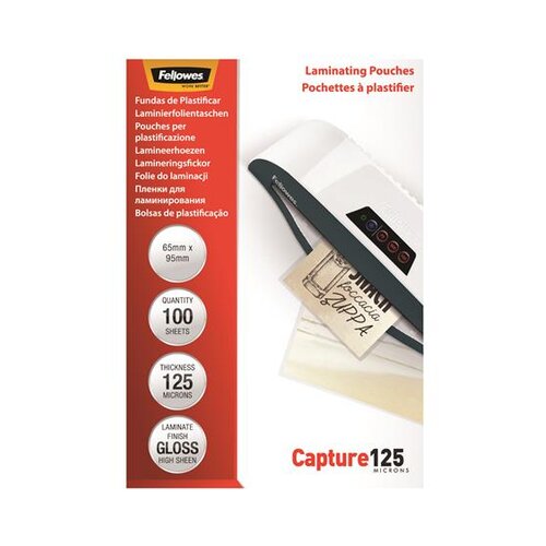 Fellowes Folija za plastifikaciju 65 x 95 mm 125 mic. 100/1 sjajna Slike