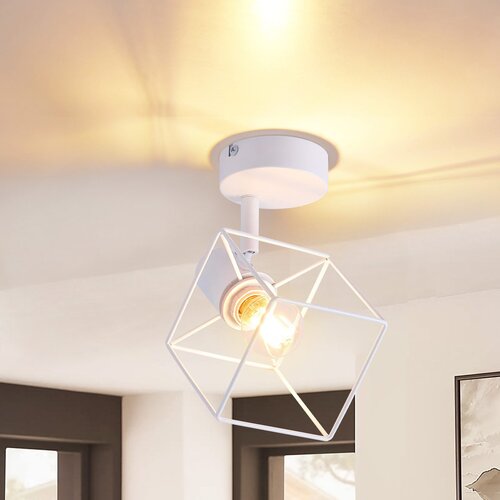 Nettlife Črna stropna svetilka E14 Vintage kovinska stropna svetilka za dnevno sobo, (22116848) Cene