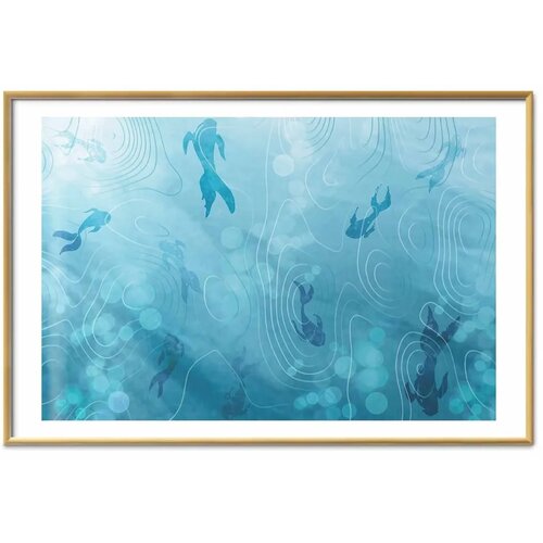  Plakat - Japanese Pond 90x60 Zlatni okvir s margom Slike