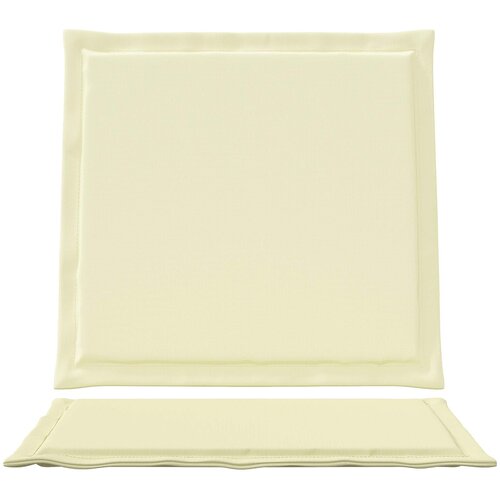  Jastučići za sjedenje i leđa 2 pcs Krem 47 x 45 x 2 cm Slike