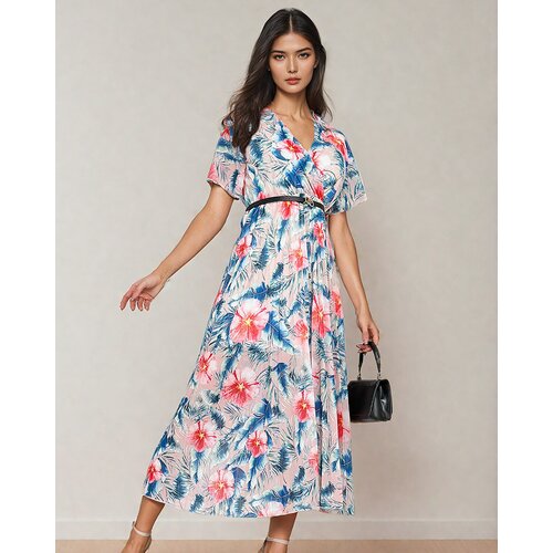 Resti Women's pleated floral midi dress Cene