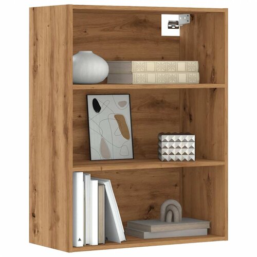 VidaXL Viseča stenska omarica artisan hrast 69,5x32,5x90 cm Slike
