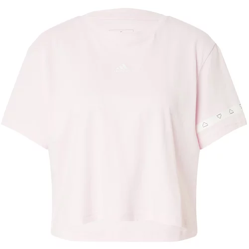 ADIDAS SPORTSWEAR Tehnička sportska majica roza / bijela
