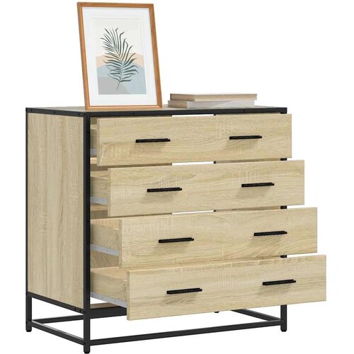 VidaXL Omarica s predali sonoma hrast 70x41x70 cm konstruiran les Slike