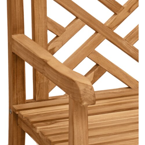 VidaXL Vanjske Stolice Smeđa 152 x 63 x 89 cm Masivna tikovina Slike