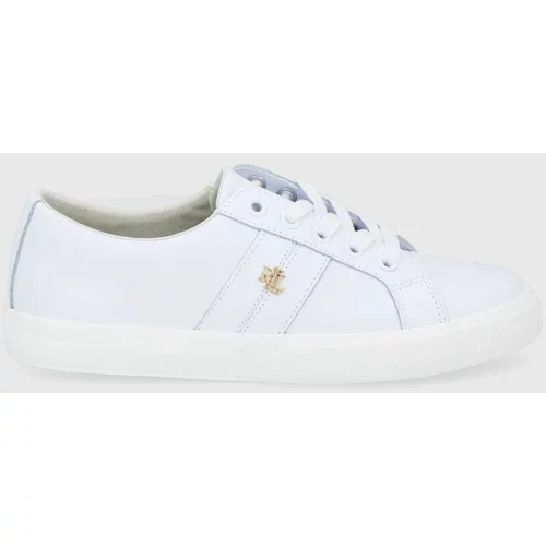 Polo Ralph Lauren Kožne cipele boja: bijela