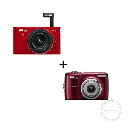 Nikon 1 J1 Red + 10-30mm digitalni fotoaparat Slike