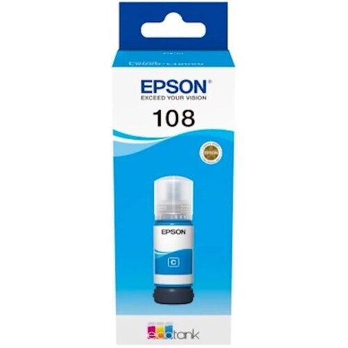 Epson Tinta 108 EcoTank Cyan Slike