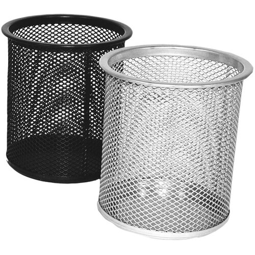 Čaša ZA OLOVKE METALNA ŽICA OKRUGLA FI-9XH-9,7CM LD01-189 FORNAX SREBRNA Cijene