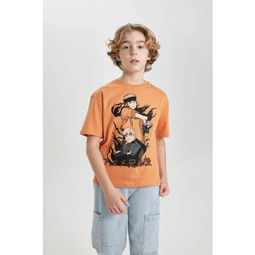 Defacto Boy Oversize Fit Crew Neck Printed T-Shirt Cene