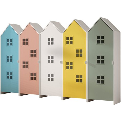 Vipack Otroška garderobna omara 228x171,5 cm CASAMI BRUGES – Cene