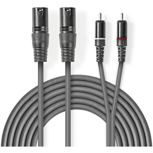 Nedis Audio kabal 2x XLR 3PIN na 2x RCA 3m COTH15210GY30 Cene