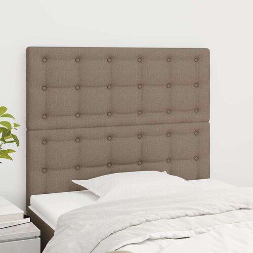  Posteljno vzglavje 2 kosa taupe 80x5x78/88 cm blago, (20932202) Cene