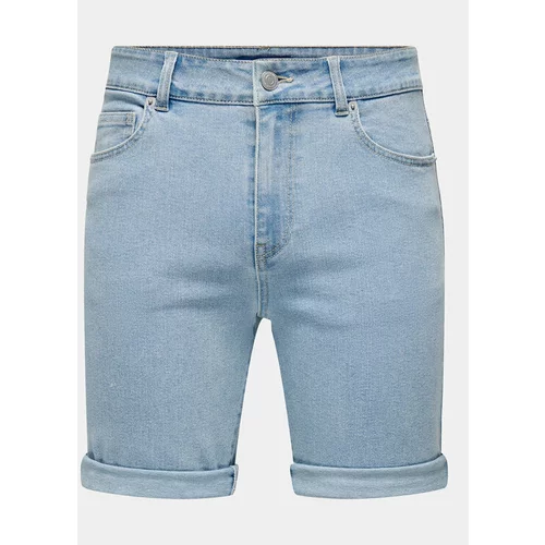 Only & Sons Jeans kratke hlače Ply 22029038 Modra Regular Fit