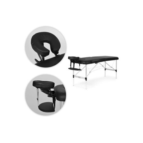 Modern Home Aluminijumski masažni i rehabilitacioni sto, 2-sekcioni, sklopivi u kofer + torba Cene