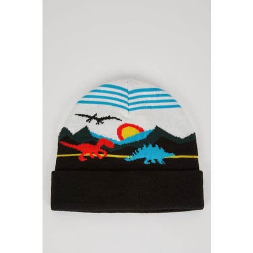 Defacto Boy&amp;amp;#39;s Dinosaur Printed Beret Slike