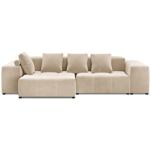 Cosmopolitan Design Bež baršunasta kutna garnitura (varijabilna) Rome Velvet - Cijene