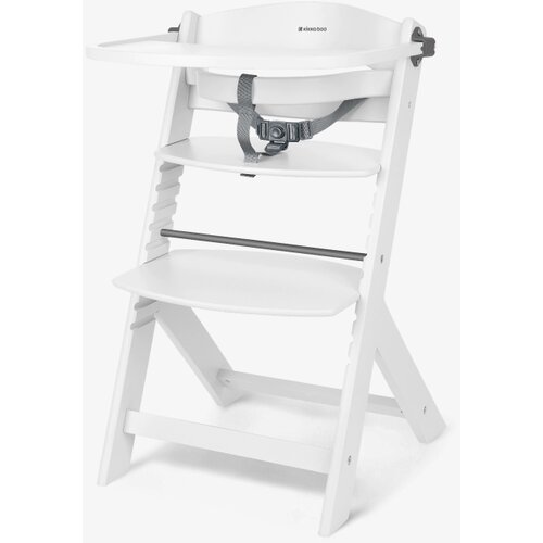 Kikka Boo Drvena hranilica Nordy 2in1 White Slike