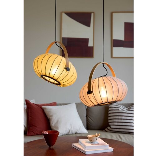 Halo Design 746361 - Visilica na sajli DC, 1xE27/40W/230V, prečnik 40 cm, zelena/hrast Slike