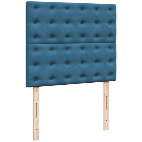 VidaXL Krevet s oprugama i madracem plavi 120 x 190 cm bar&amp;scaron;un Slike